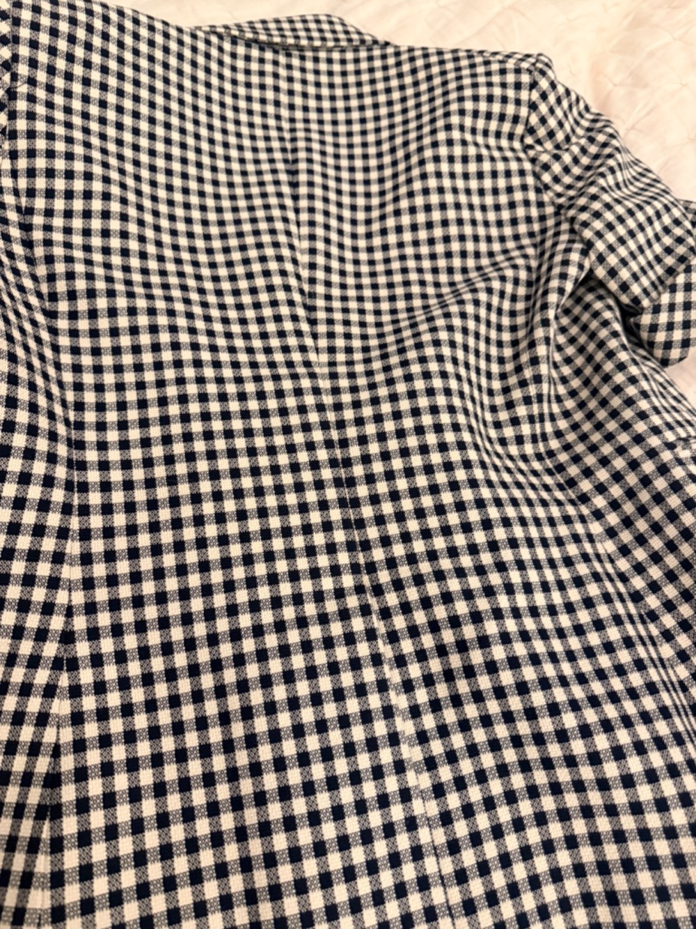Veronica Beard Jenny Gingham Short-Sleeve Jacket - Picture 2 of 9